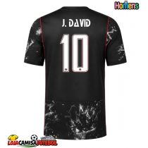 Camisa de Futebol Canadá Jonathan David #10 Equipamento Secundário Mundo 2026 Manga Curta